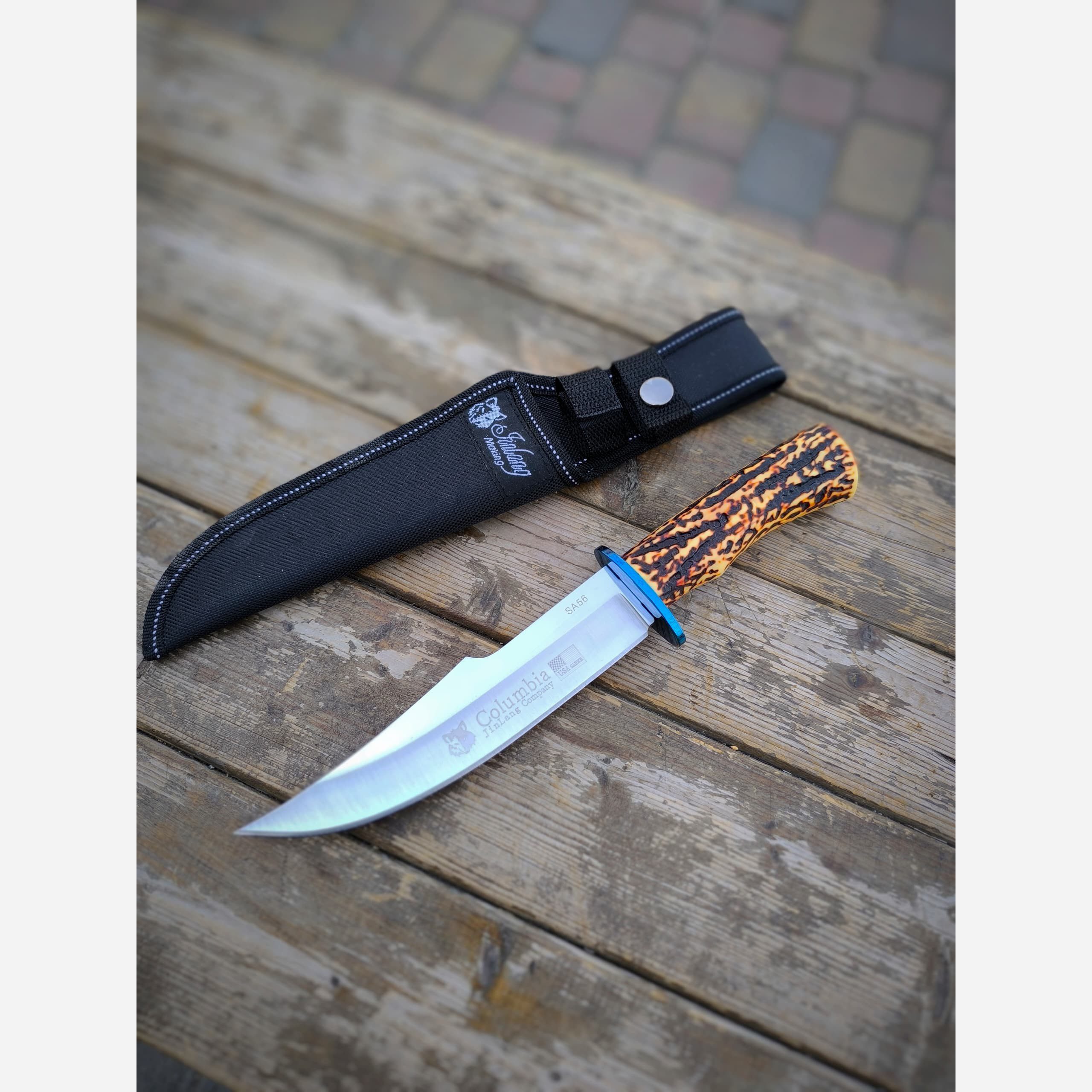 کارد شکاری کلمبیا طرح شاخ جنس اصلی